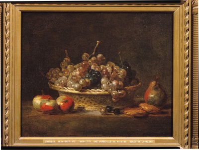 Basket of Grapes by Jean Baptiste Simeon Chardin